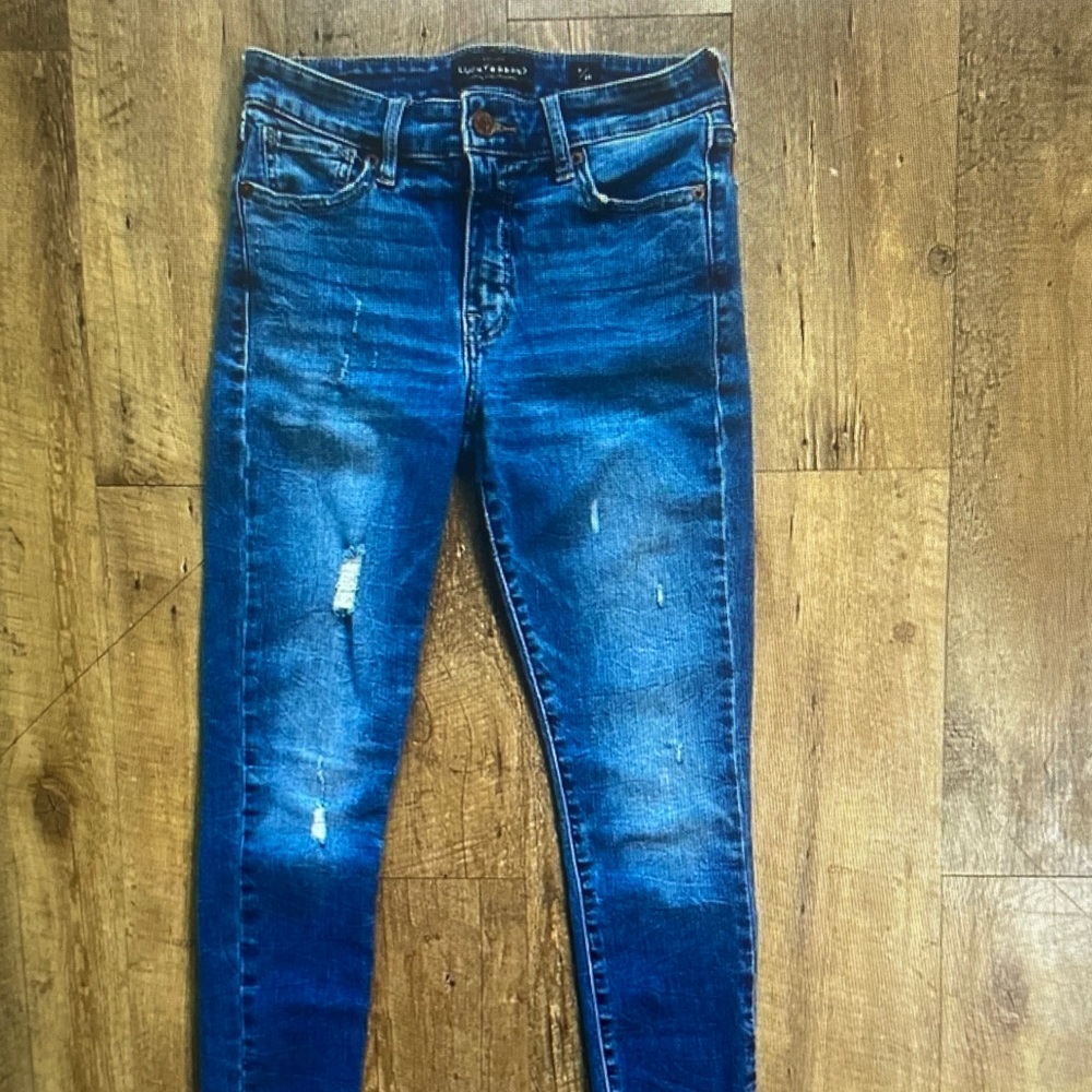 Women’s Stretch Skinny Jeans - Dark Blue Wash